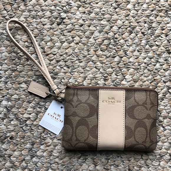 Coach Handbags - Coach Wrislet: Brown and Pink